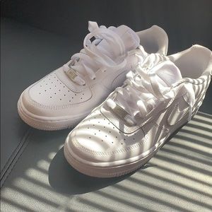 All White Air Force 1s